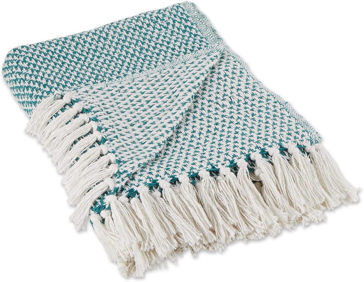 Neat Valley Cotton Basket Weave Throw additional product photo