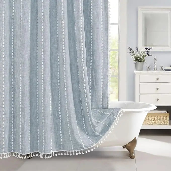 Neat Valley Polyester Shower Curtain studio product photo