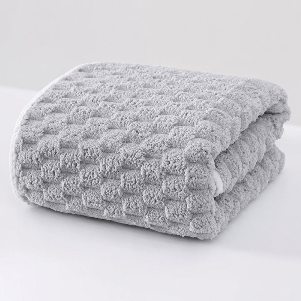 Velory Band-Textured Microfiber Bath Towel additional product photo