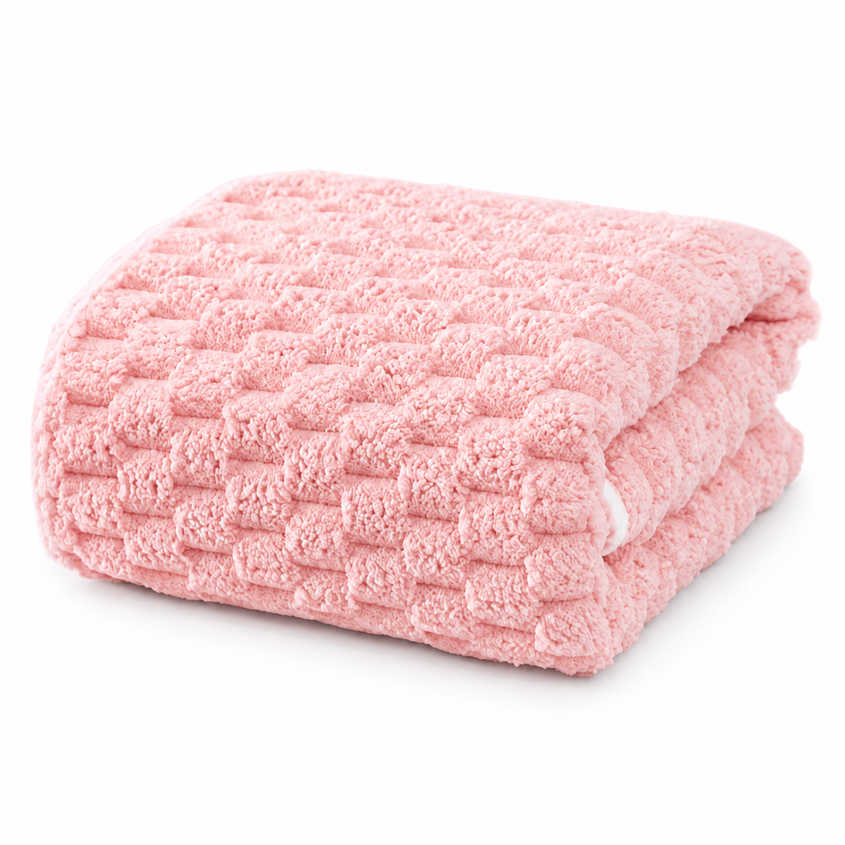 Velory Band-Textured Microfiber Bath Towel — white background