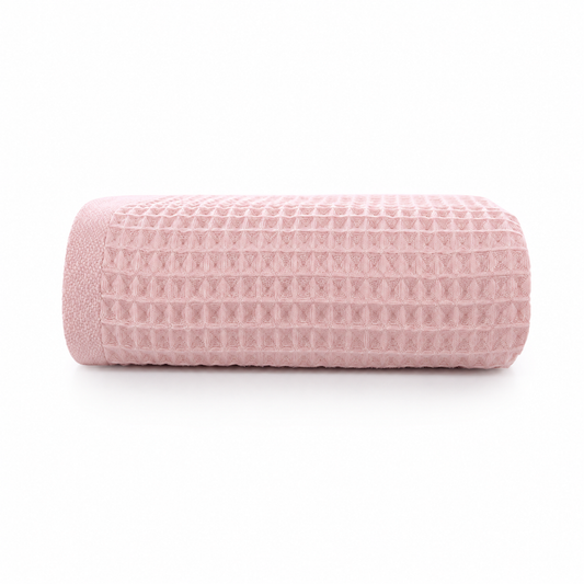 Velory Waffle Cotton Bath Towel — white background
