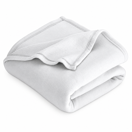Velory Fleece Polyester Blanket — white background