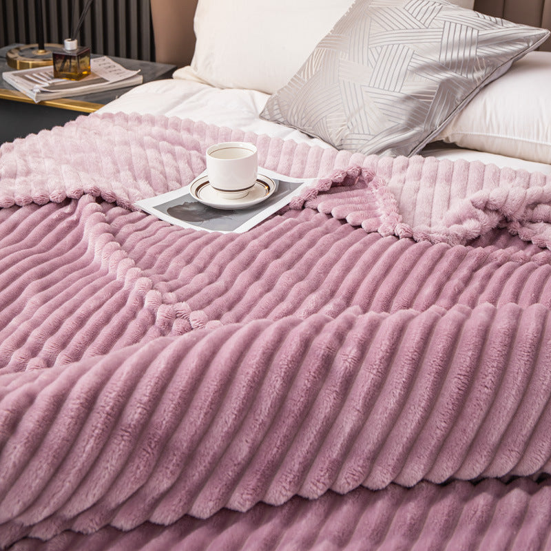 Neat Valley Ribbed Polyester Blanket studio product photo