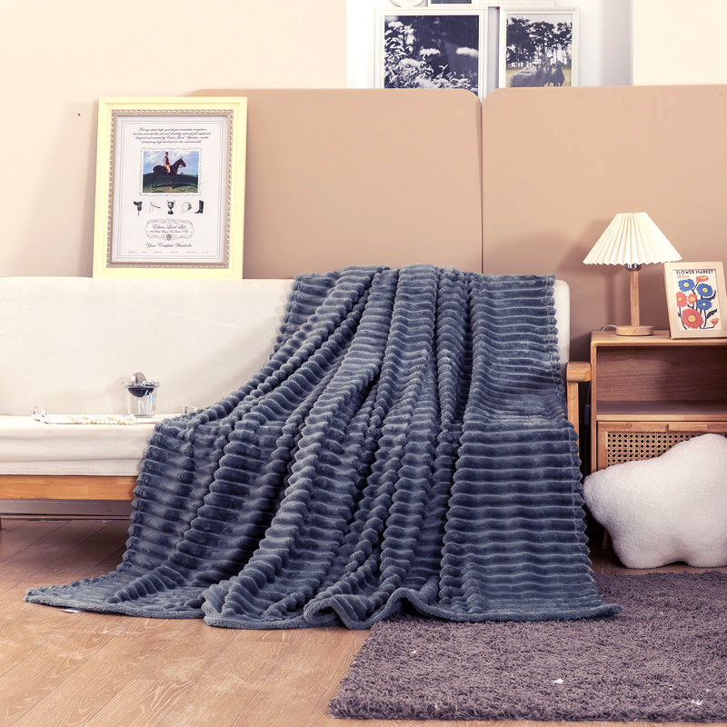 Neat Valley Ribbed Polyester Blanket additional product photo