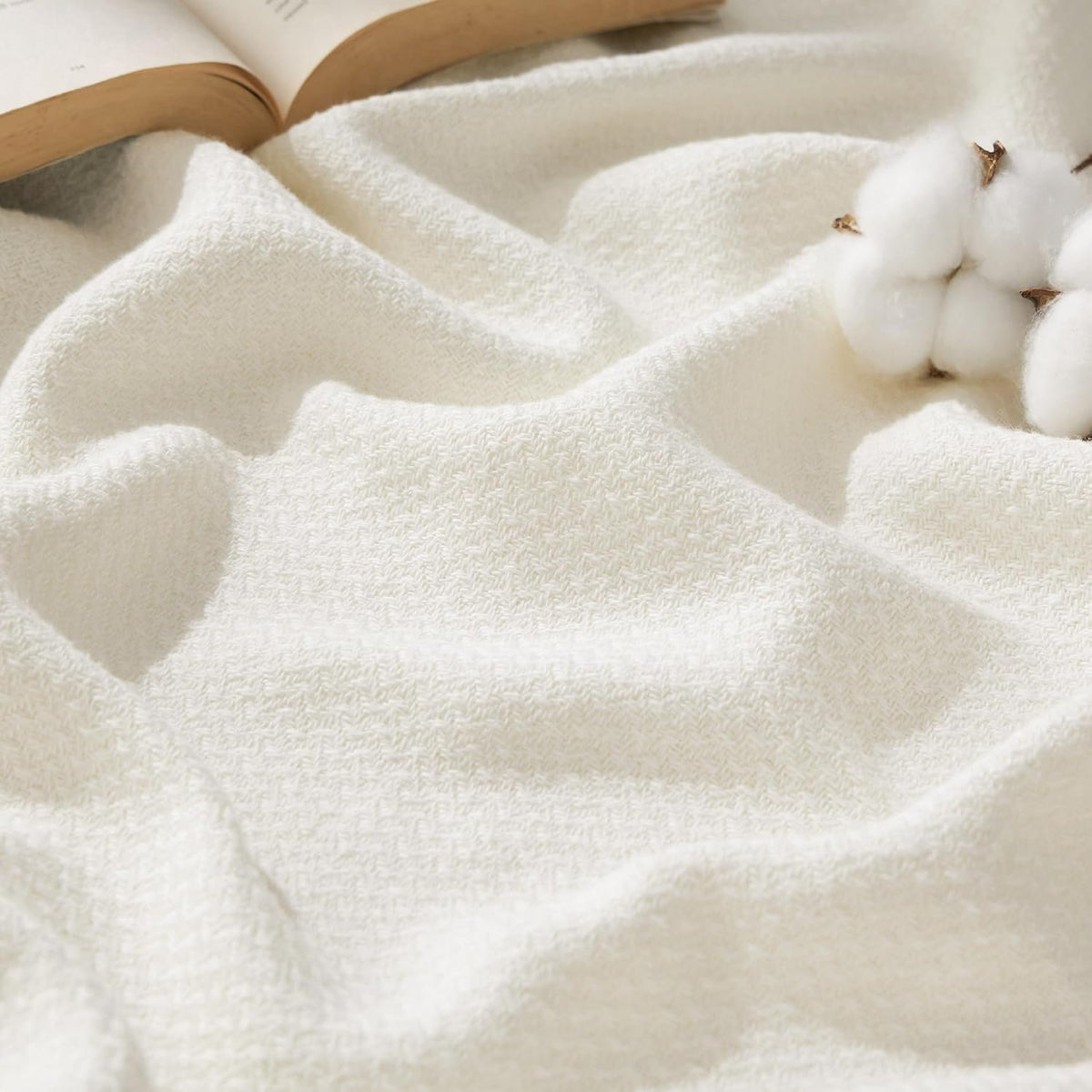 Neat Valley Cotton Herringbone Blanket additional product photo