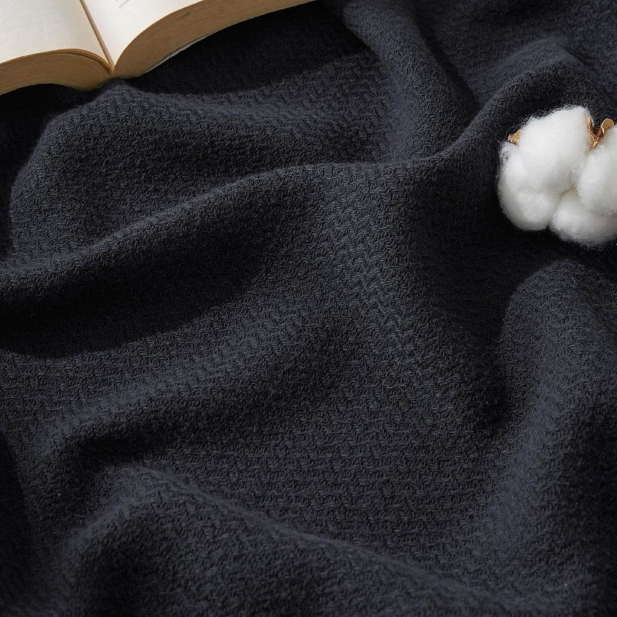 Neat Valley Cotton Herringbone Blanket additional product photo