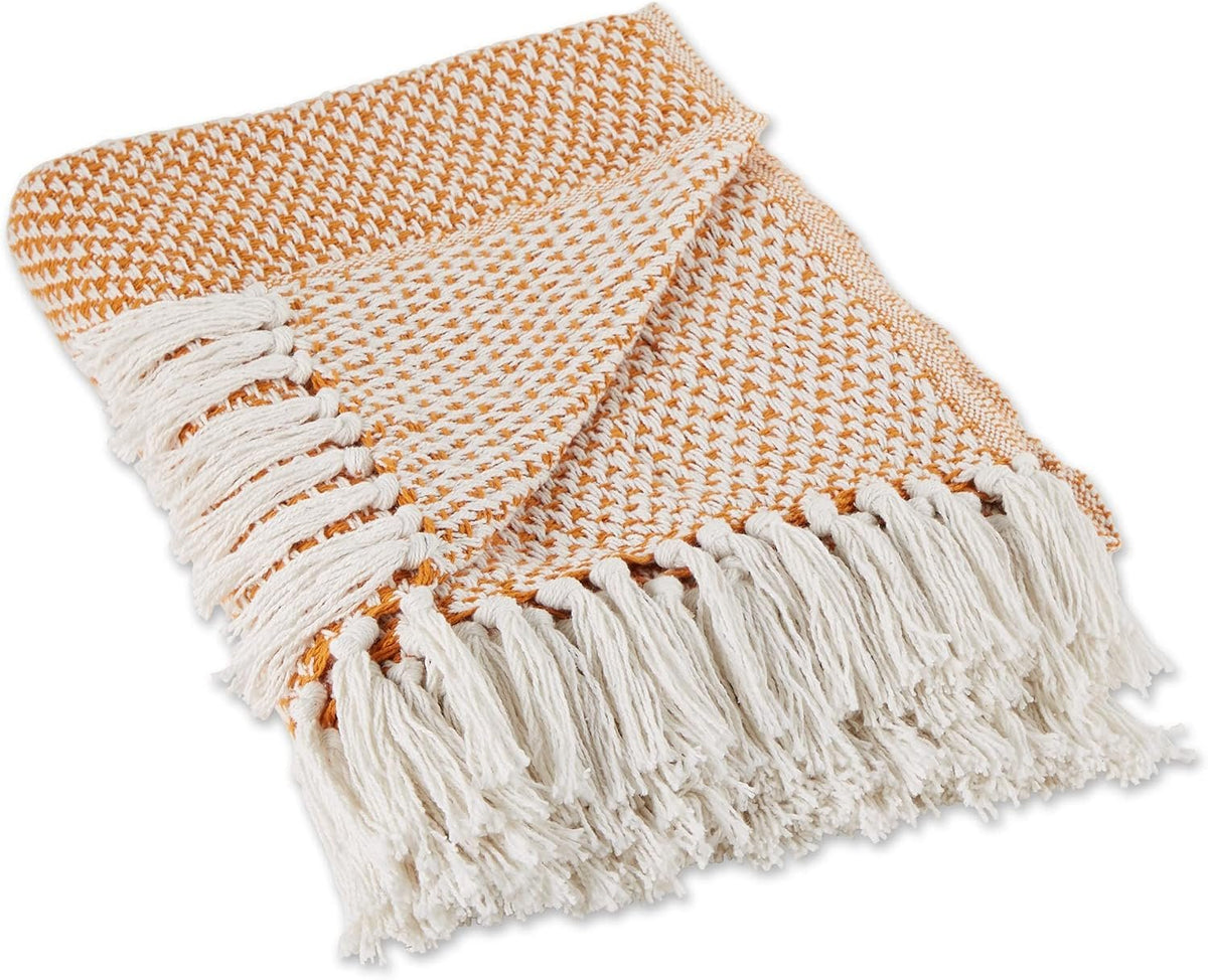 Neat Valley Cotton Basket Weave Throw additional product photo