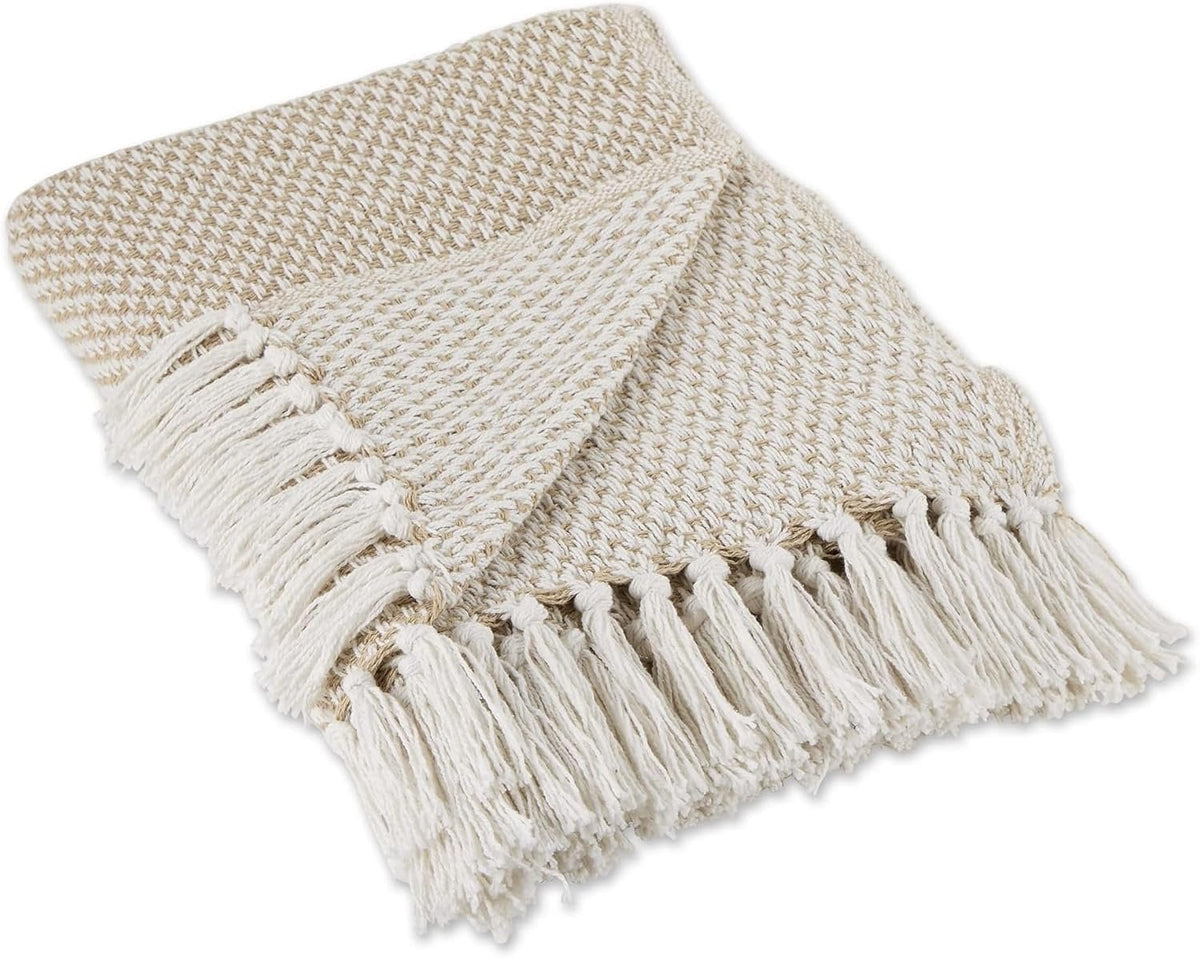 Neat Valley Cotton Basket Weave Throw additional product photo