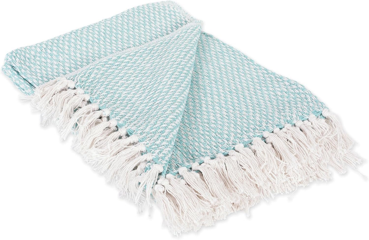 Neat Valley Cotton Basket Weave Throw additional product photo