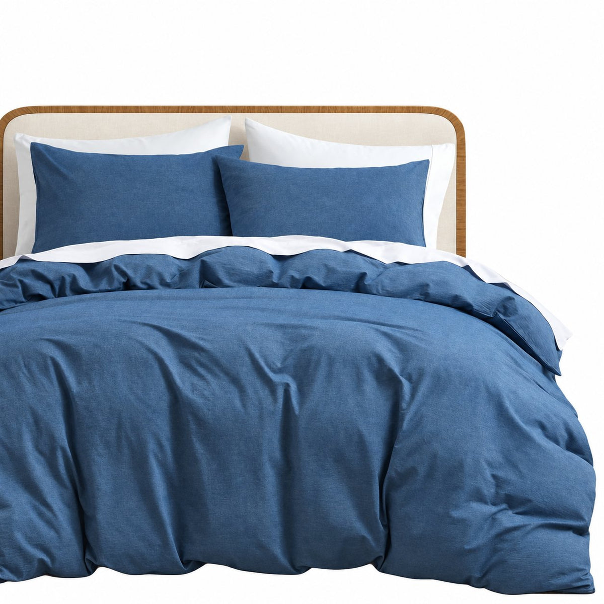 Neat Valley Washed Cotton Duvet Cover Set studio product photo
