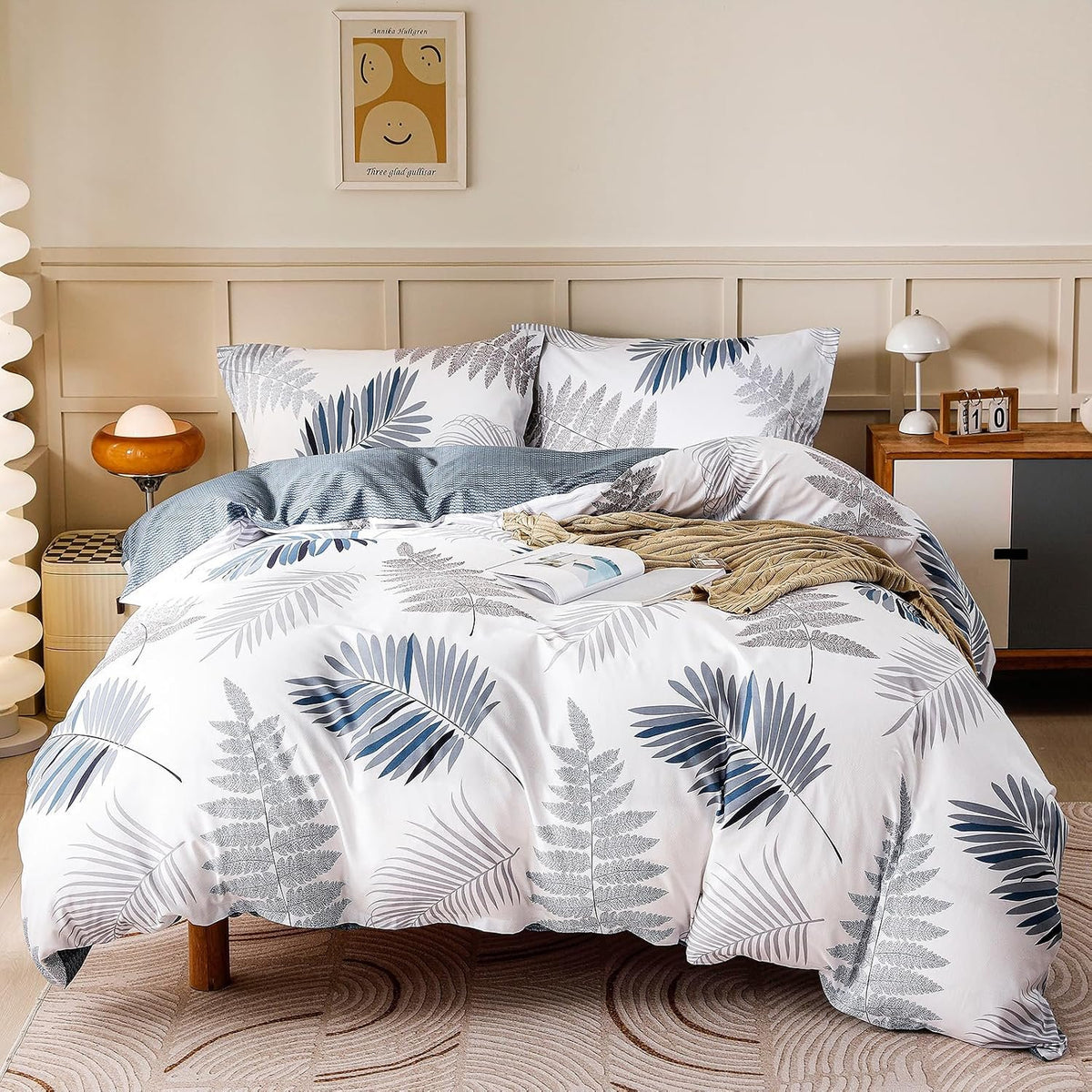 Neat Valley Cotton Botanical Duvet Cover Set additional product photo