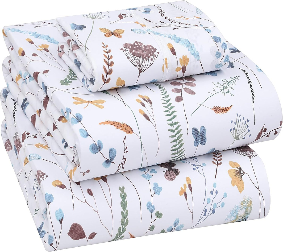 Neat Valley Cotton Percale Printed Sheet Set additional product photo