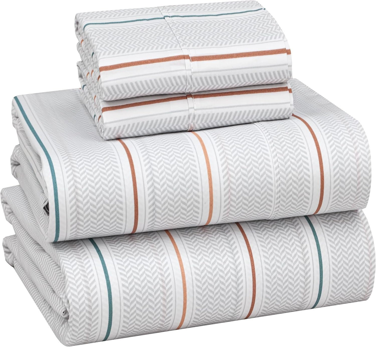 Neat Valley Cotton Percale Printed Sheet Set additional product photo