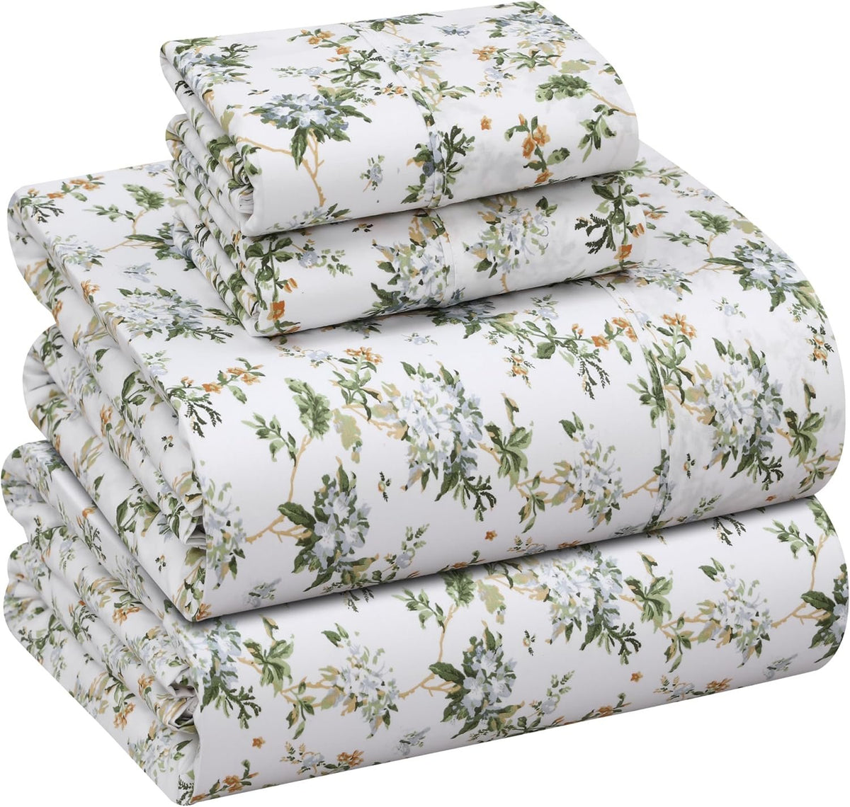 Neat Valley Cotton Percale Printed Sheet Set additional product photo