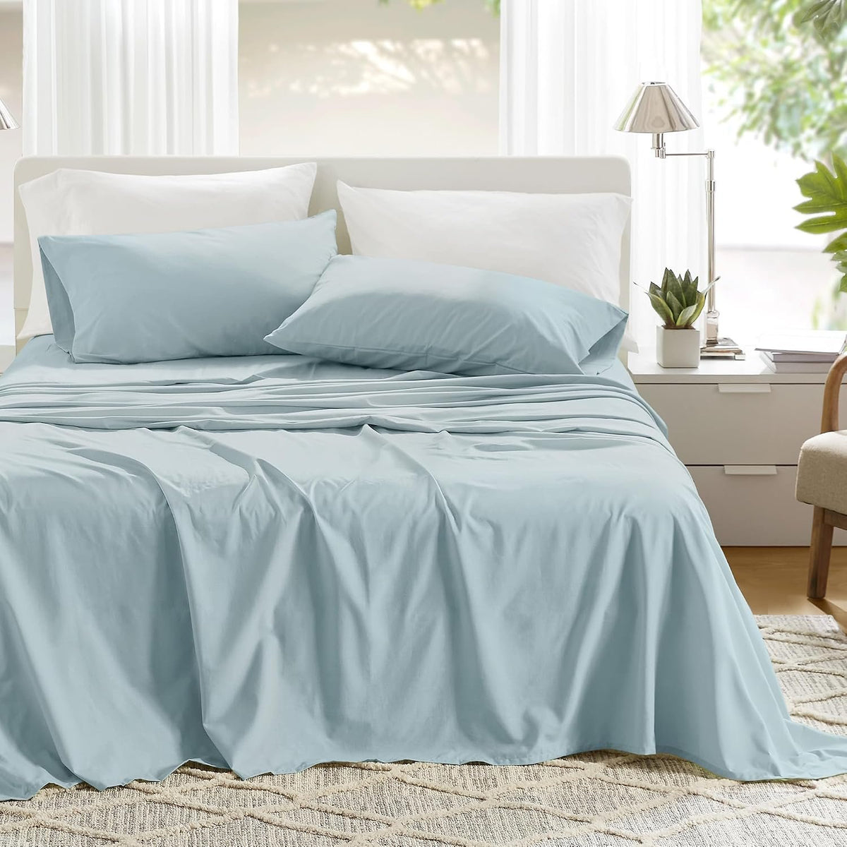 Neat Valley Cotton Percale Bedding Set additional product photo