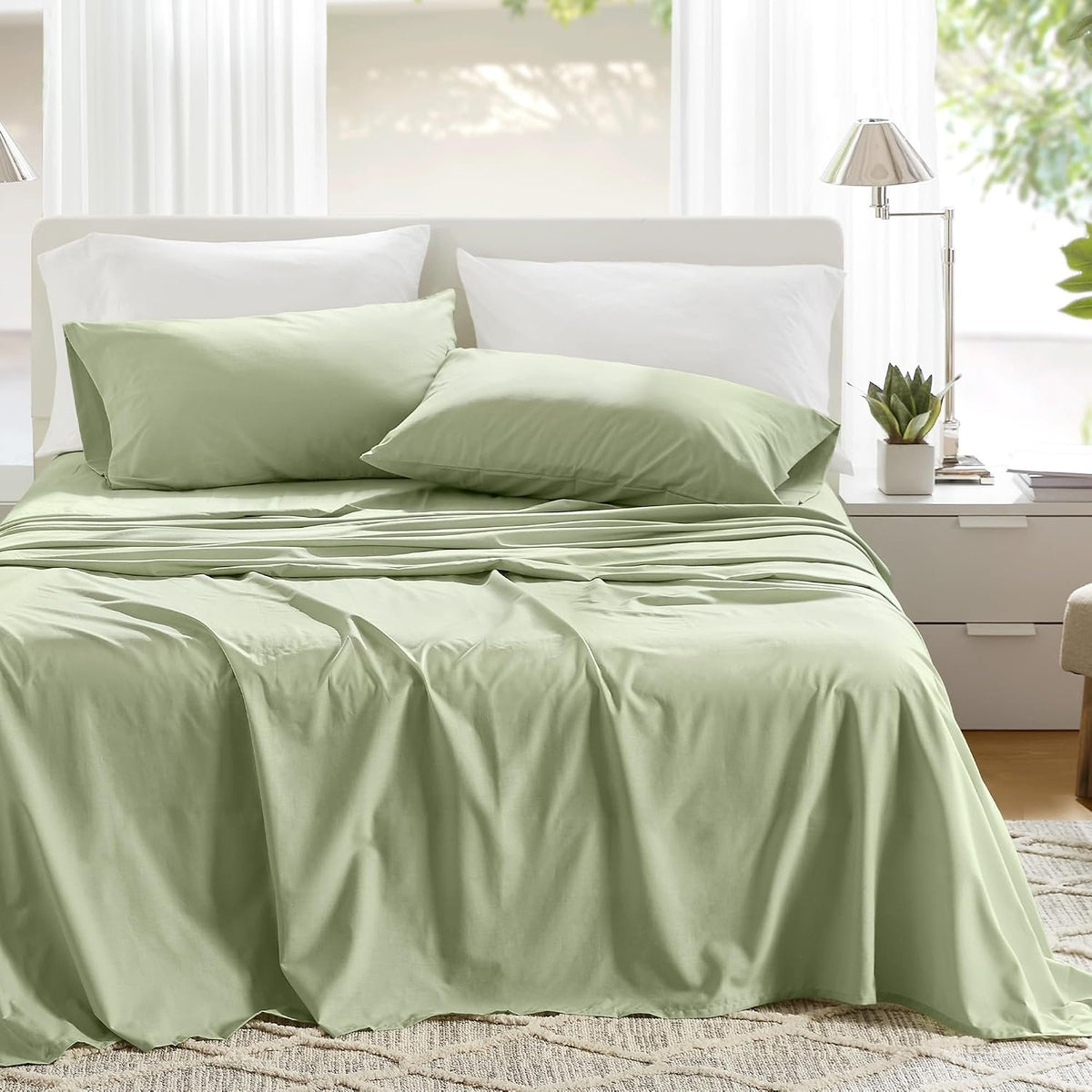 Neat Valley Cotton Percale Bedding Set additional product photo