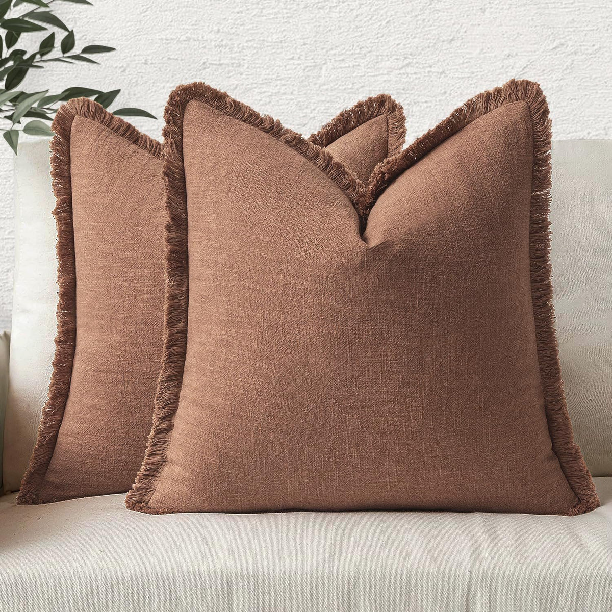 Neat Valley Cotton Linen Fringe Cushion Covers additional product photo