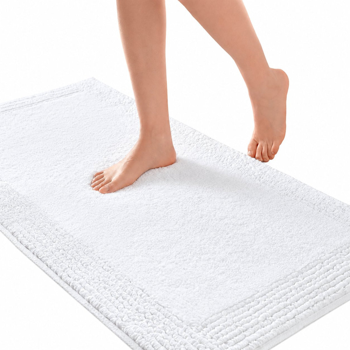 Neat Valley Cotton Reversible Tufted Bath Rug studio product photo